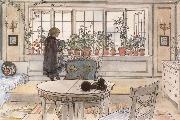 Carl Larsson Vacation Reading Assignment oil painting on canvas